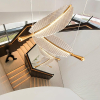 Светодиодная люстра «Лист» — цвет золото, из материала нержавіюча сталь, акрил, стиль модерн