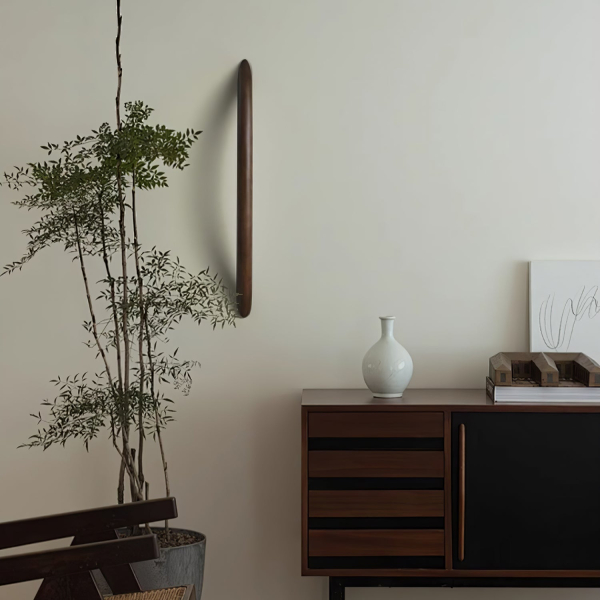 Настенный светильник Linea Wood — бра, цвет дерева і цвет ореха, из материала  метал, масив дерева, стиль модерн
