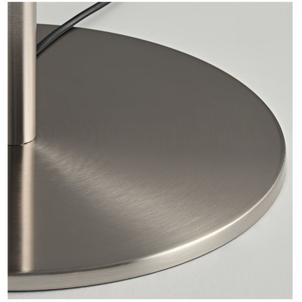 Настільна лампа Lino Arc — колір білий і золото, з матеріалу метал, тканина, стиль модерн