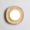 Luma Travertine Стельовий світильник — колір жовтий, з матеріалу метал, жовтий травертин, стиль модерн