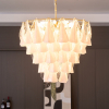 Люстра Lunara White Murano — цвет золото і белый, из материала  метал, скло, стиль современный
