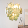 Люстра Lunaria Disc Murano — люстри дизайнерські, колір синій і зелений, з матеріалу  метал, скло, стиль сучасний