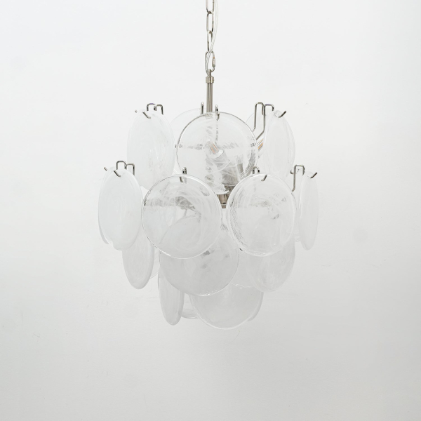 Люстра Lunaria Disc Murano — люстри дизайнерські, колір синій і зелений, з матеріалу  метал, скло, стиль сучасний
