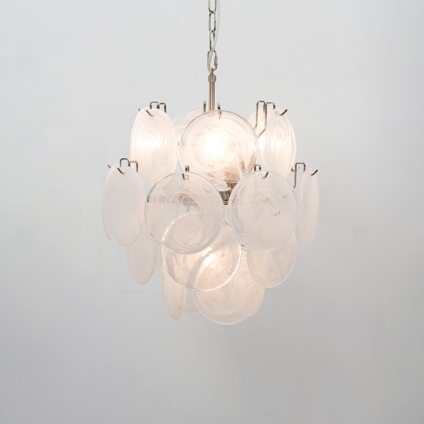 Люстра Lunaria Disc Murano — люстри дизайнерські, колір синій і зелений, з матеріалу  метал, скло, стиль сучасний