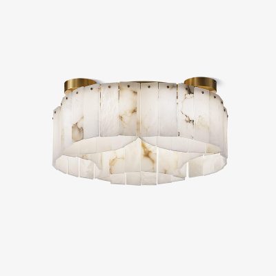 Розкішна стельова лампа Alabaster Brass