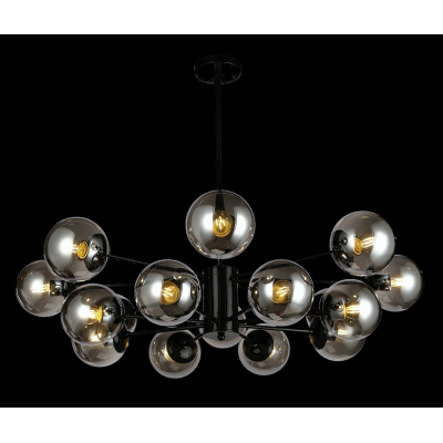 Люстра Svitlyk 7526033-16 чорна