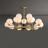 Люстра «Маре» — цвет черный і золото, из материала  метал, пе, стиль современный