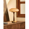 Настільна лампа Matsutake — колір горіха і золото, з матеріалу метал, дерево, стиль модерн