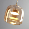 Підвісний світильник Metro Sphere Glass — колір чорний і сірий, з матеріалу метал, скло, стиль модерн