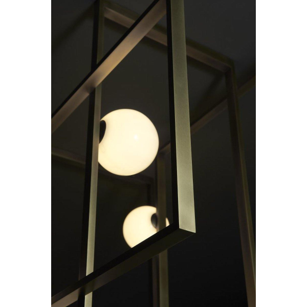 Потолочный светильник Mondrian Glass — люстра, цвет медь і черный, из материала залізо, скло, стиль модерн