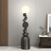 Напольный светильник Monolith Cube — торшер, цвет черный і белый, из материала метал, акрил, стиль современный