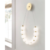 Настінний світильник «Петля намиста» — бра, колір латунь і білий, з матеріалу акрил, стиль модерн