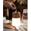 Настільна лампа Nomad Lantern — колір дерева і колір горіха, з матеріалу метал, дерево, стиль модерн