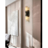Настінний світильник Opal Alabaster Twist — бра, колір білий, з матеріалу метал, алебастр, стиль модерн
