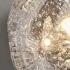 Настінний світильник Orrin Molten Glass — бра, колір прозорий і синій, з матеріалу метал,  скло, стиль модерн