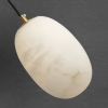 Подвесной светильник Pebble Alabaster — цвет латунь і белый, из материала  латунь, алебастр, стиль модерн