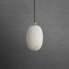 Подвесной светильник Pebble Alabaster — цвет латунь і белый, из материала  латунь, алебастр, стиль модерн