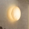 Настенный светильник Pebble Alabaster — бра, цвет белый, из материала алебастр, стиль модерн