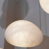 Подвесной светильник Alabaster Pebbles — цвет латунь і белый, из материала метал, алебастр, стиль модерн