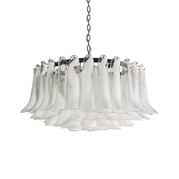 Люстра Petals White Murano — люстри дизайнерські, колір білий, з матеріалу  метал, скло, стиль сучасний