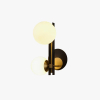 Настінний світильник Planeta — бра, колір чорний, з матеріалу латунь, скло, стиль модерн