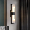 Настінний світильник Possini Outdoor Alabaster — бра, колір чорний і білий, стиль модерн