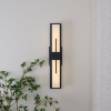 Настінний світильник Possini Outdoor Alabaster — бра, колір чорний і білий, стиль модерн