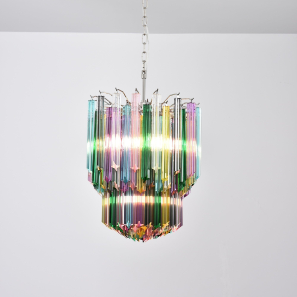 Кольорова люстра Prismatic Murano — люстри дизайнерські, з матеріалу  метал, скло, стиль модерн
