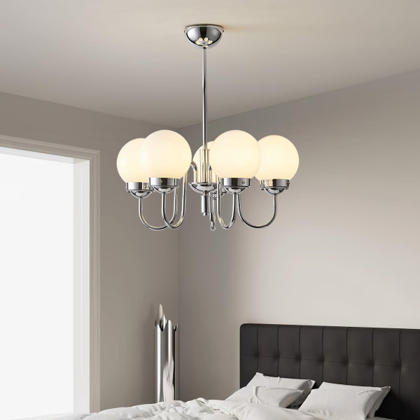 Люстра Progress Lighting Carisa — люстри дизайнерські, колір хром, з матеріалу метал, залізо, стиль модерн