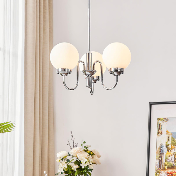 Люстра Progress Lighting Carisa — люстри дизайнерські, колір хром, з матеріалу метал, залізо, стиль модерн