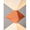 Торшер Rhombus Cube — цвет оранжевый і белый, из материала метал, смола, стиль современный