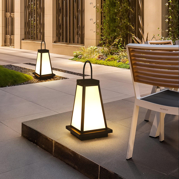 Уличный садовый фонарь Roam Lantern — настольная лампа, цвет черный і белый, из материала нержавіюча сталь, акрил, стиль модерн