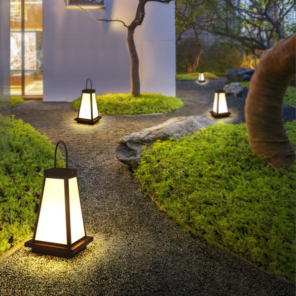 Уличный садовый фонарь Roam Lantern — настольная лампа, цвет черный і белый, из материала нержавіюча сталь, акрил, стиль модерн