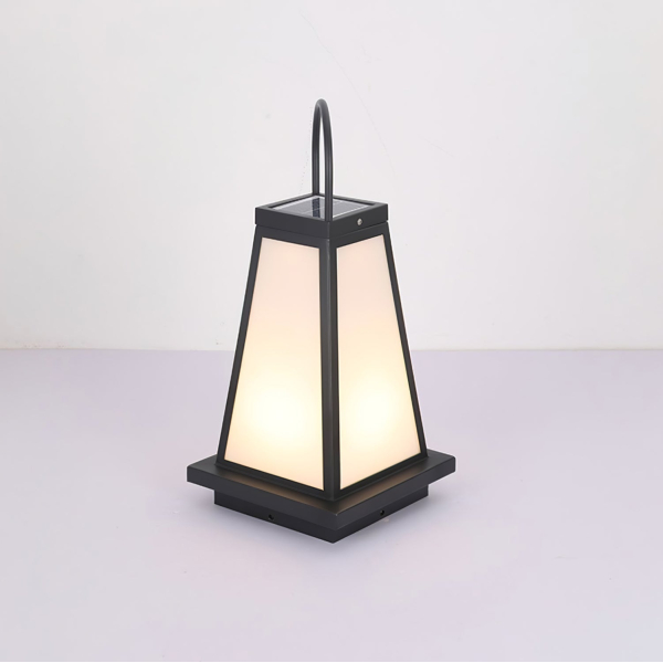 Уличный фонарь на солнечных батареях Roam Lantern — настольная лампа, цвет черный і белый, из материала нержавіюча сталь, акрил, стиль модерн