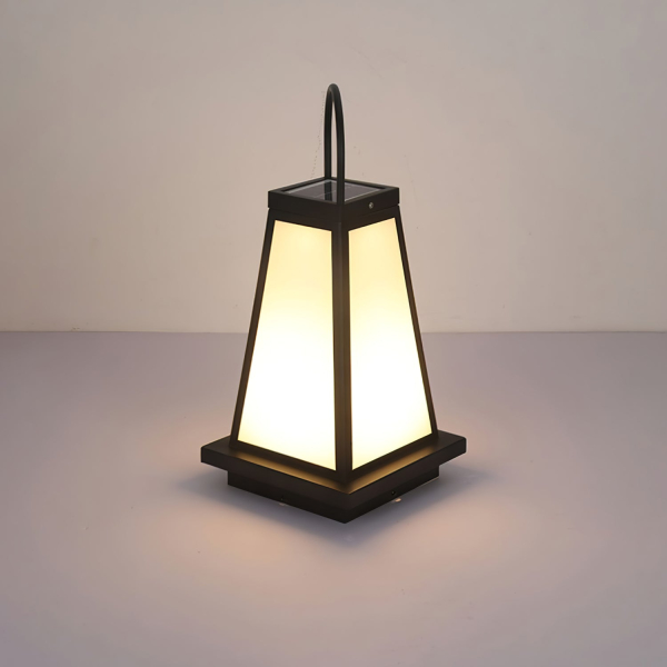 Уличный фонарь на солнечных батареях Roam Lantern — настольная лампа, цвет черный і белый, из материала нержавіюча сталь, акрил, стиль модерн