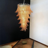 Люстра Rosalind Murano Amber — люстри дизайнерські, колір бурштиновий, з матеріалу  метал, скло, стиль сучасний