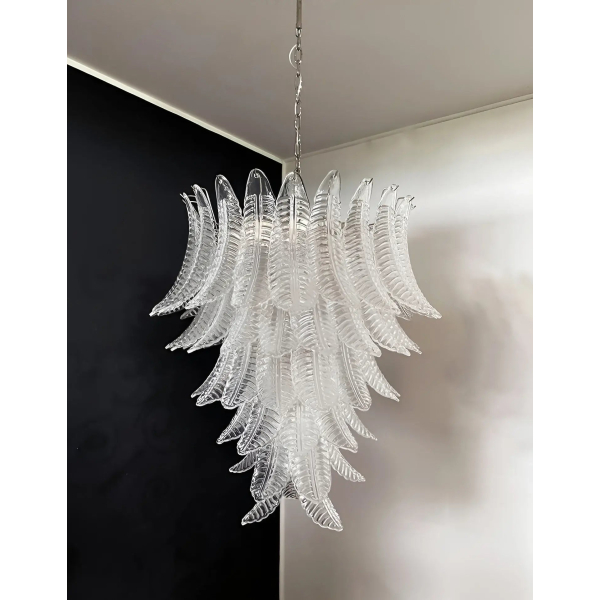 Кришталева люстра Rosalind Murano Clear — люстри дизайнерські, колір прозорий, з матеріалу  метал, скло, стиль сучасний