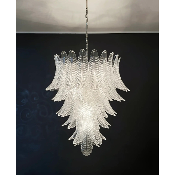 Кришталева люстра Rosalind Murano Clear — люстри дизайнерські, колір прозорий, з матеріалу  метал, скло, стиль сучасний