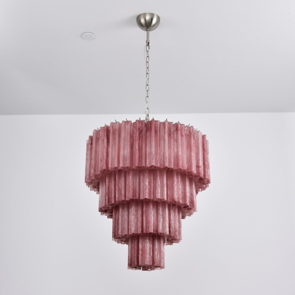 Люстра Serava Cascade Murano — люстри дизайнерські, колір бурштиновий і білий, з матеріалу  метал, скло, стиль сучасний