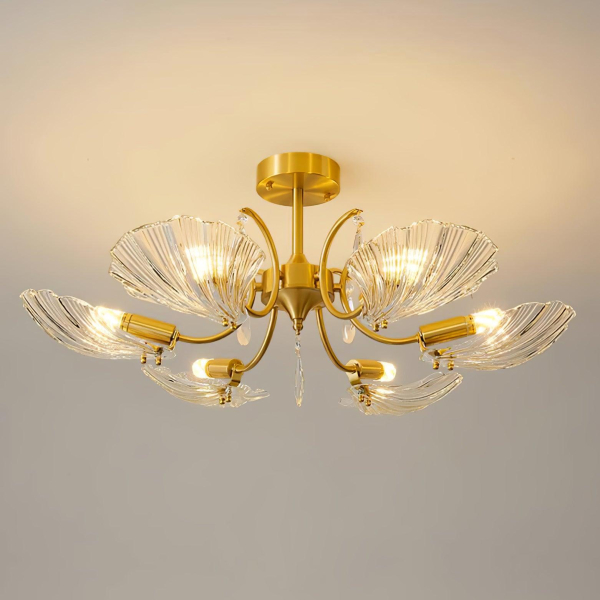 Латунный потолочный светильник 