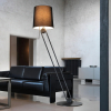 Торшер Sibaca — торшери, колір чорний, з матеріалу метал, тканина, стиль сучасний