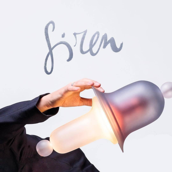 Подвесной светильник Siren — цвет розовый і серый, из материала метал, скло, стиль модерн