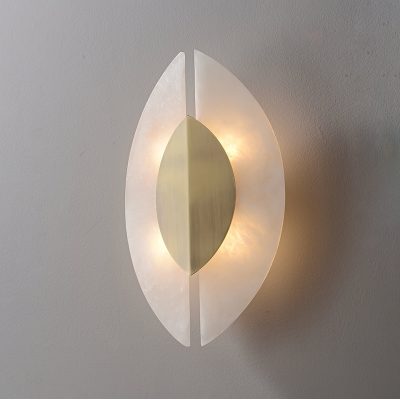 Настінний світильник Solari Alabaster Leaf Sconce