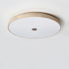 Стельовий світильник Solaro Travertine — колір жовтий і білий, з матеріалу жовтий травертин, скло, стиль модерн