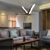 Підвісний світильник Solitude Crane — колір дерева і колір горіха, з матеріалу метал, дерево, стиль модерн