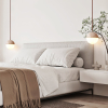 Підвісний світильник Soren Travertine — колір жовтий і білий, з матеріалу метал, жовтий травертин, стиль модерн