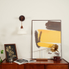 Настінний світильник Soren — бра, колір білий, з матеріалу рисовий папір ручної роботи, горіхове дерево, стиль модерн