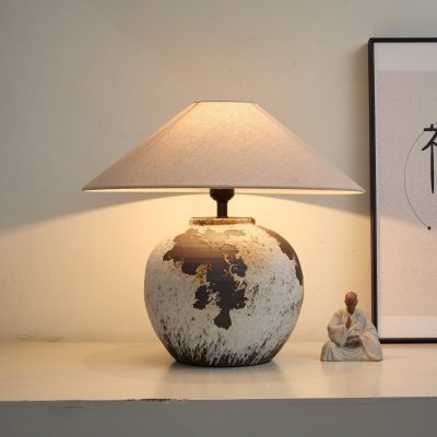 Настільна керамічна лампа Speckled Globe