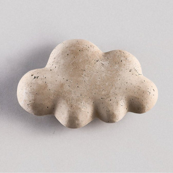 Настенный светильник Stone Cloud — бра, цвет желтый, из материала метал,  жовтий травертин, стиль модерн
