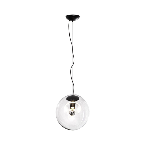Подвесной светильник «Капля воды» — цвет прозрачный і серый, из материала  залізо, скло, стиль модерн